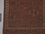 Yomut Main Carpet, Wool (warp, weft and pile); symmetrically knotted pile