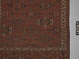 Yomut Main Carpet, Wool (warp, weft and pile); symmetrically knotted pile