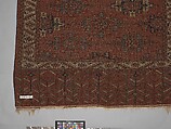 Yomut Main Carpet, Wool (warp, weft and pile); symmetrically knotted pile
