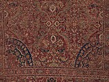 Carpet, Wool (warp, weft and pile); asymmetrically knotted pile