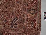 Carpet, Wool (warp, weft and pile); asymmetrically knotted pile
