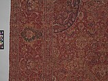 Carpet, Wool (warp, weft and pile); asymmetrically knotted pile
