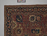 Vase Carpet, Cotton (warp and weft), wool (pile); asymmetrically knotted pile