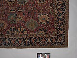 Vase Carpet, Cotton (warp and weft), wool (pile); asymmetrically knotted pile