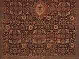 Carpet, Wool (warp, weft and pile); asymmetrically knotted pile