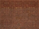 Carpet, Wool (warp, weft and pile); asymmetrically knotted pile