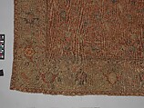 Carpet, Cotton (warp and weft), wool (pile); asymmetrically knotted pile