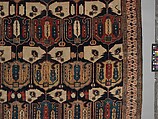 Carpet, Wool (warp, weft, pile); symmetrically knotted pile