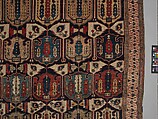 Carpet, Wool (warp, weft, pile); symmetrically knotted pile