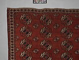 Salor Main Carpet, Wool (warp, weft, and pile), silk; asymmetrically knotted pile