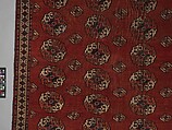 Salor Main Carpet, Wool (warp, weft, and pile), silk; asymmetrically knotted pile