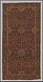 Ottoman Court Carpet, Wool (warp, weft and pile); asymmetrically knotted pile