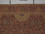 Ottoman Court Carpet, Wool (warp, weft and pile); asymmetrically knotted pile
