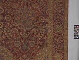 Ottoman Court Carpet, Wool (warp, weft and pile); asymmetrically knotted pile