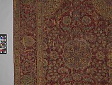 Ottoman Court Carpet, Wool (warp, weft and pile); asymmetrically knotted pile