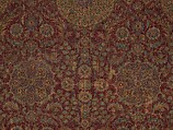 Ottoman Court Carpet, Wool (warp, weft and pile); asymmetrically knotted pile