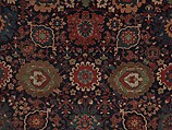 Harshang Carpet, Wool (warp, weft and pile); symmetrically knotted pile