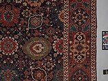 Harshang Carpet, Wool (warp, weft and pile); symmetrically knotted pile