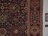 Harshang Carpet, Wool (warp, weft and pile); symmetrically knotted pile