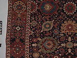 Harshang Carpet, Wool (warp, weft and pile); symmetrically knotted pile
