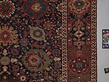 Harshang Carpet, Wool (warp, weft and pile); symmetrically knotted pile