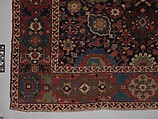 Harshang Carpet, Wool (warp, weft and pile); symmetrically knotted pile