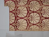 Textile Fragment, Silk, cotton; velvet, brocaded