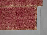 Textile Fragment, Silk, cotton; velvet, brocaded