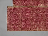 Textile Fragment, Silk, cotton; velvet, brocaded