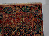 Prayer Rug with Coupled Columns, Wool (warp, weft and pile); symmetrically knotted pile