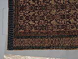 Kufesque-Border Lattice Shirvan Rug, Wool (warp, weft and pile); symmetrically knotted pile