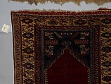 Detail Carpet, Wool (warp, weft and pile); symmetrically knotted pile
