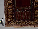 Detail Carpet, Wool (warp, weft and pile); symmetrically knotted pile