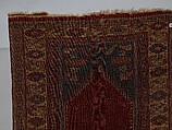 Detail Carpet, Wool (warp, weft and pile); symmetrically knotted pile