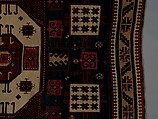 "Karachov" Kazak Carpet, Wool (warp, weft, and pile); symmetrically knotted pile