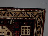 "Karachov" Kazak Carpet, Wool (warp, weft, and pile); symmetrically knotted pile