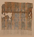 Tiraz Fragment from an Ikat Shawl, Cotton, ink, gold; plain weave, resist-dyed (ikat), painted