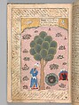 p. 56 recto Anthology of Persian Poetry, Main support: Ink, opaque watercolor, silver, and gold on paper
Binding: Leather and gold