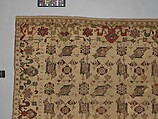 Bird carpet, Wool (warp, weft and pile); symmetrically knotted pile