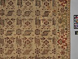 Bird carpet, Wool (warp, weft and pile); symmetrically knotted pile