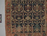 Carpet, Wool (warp, weft and pile); symmetrically knotted pile