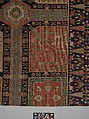 Fragment of a Garden Carpet, Cotton (warp and weft); wool (pile); symmetrically knotted pile