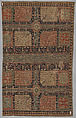 Fragment of a Garden Carpet, Cotton (warp and weft); wool (pile); symmetrically knotted pile