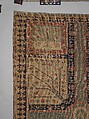 Fragment of a Garden Carpet, Cotton (warp and weft); wool (pile); symmetrically knotted pile