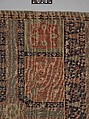 Fragment of a Garden Carpet, Cotton (warp and weft); wool (pile); symmetrically knotted pile