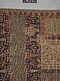 Fragment of a Garden Carpet, Cotton (warp and weft); wool (pile); symmetrically knotted pile