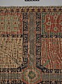 Fragment of a Garden Carpet, Cotton (warp and weft); wool (pile); symmetrically knotted pile