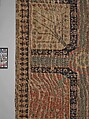 Fragment of a Garden Carpet, Cotton (warp and weft); wool (pile); symmetrically knotted pile
