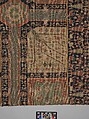 Fragment of a Garden Carpet, Cotton (warp and weft); wool (pile); symmetrically knotted pile