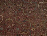 Carpet, Cotton (warp and weft), wool (pile); asymmetrically knotted pile 